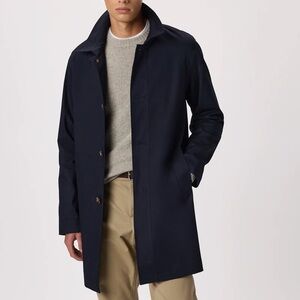 Quince Men's Deep Blue Trench Coat